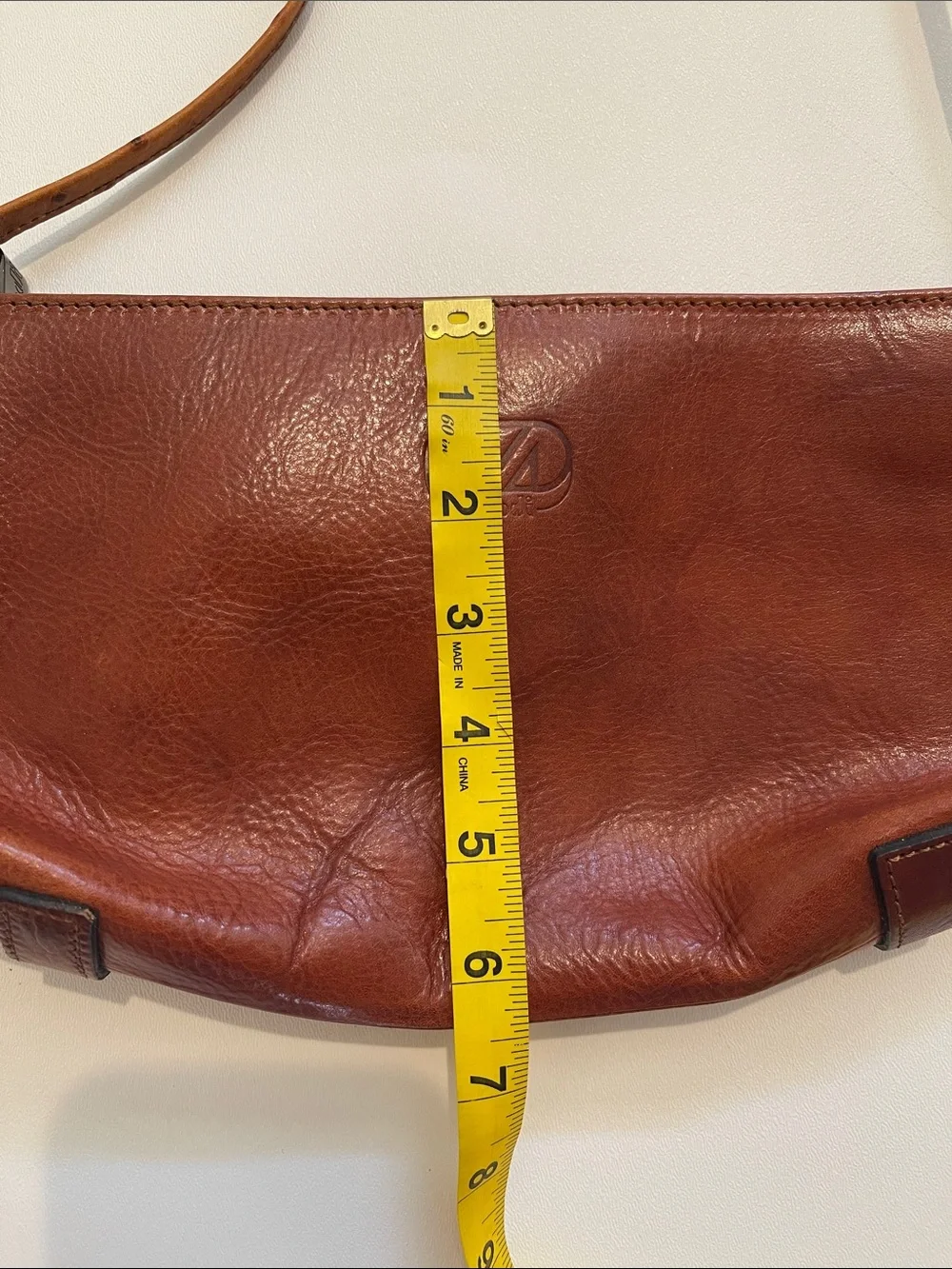 Modi Genuine Brown Leather Shoulder Bag